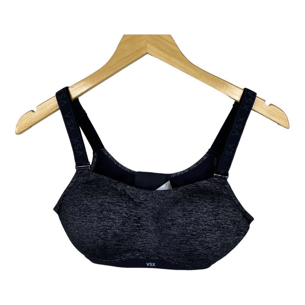 Victoria’s Secret Black Padded High Support Sports Bra No Underwire Size 32C